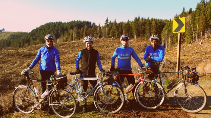 Left to right: Alan, me, Andy, and Vinny.